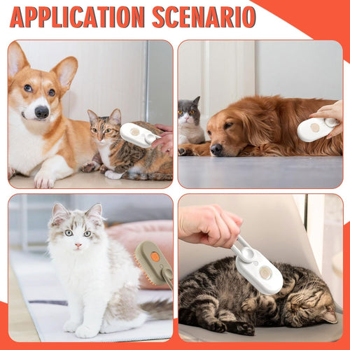 Cat Steam Brush For Shedding